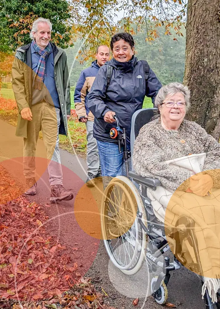 Header wandelen senioren cirkels mobiel